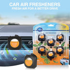 Car Air Freshener Vent Clip, 6 Count Hawaii Scent Odor Eliminator for Up to 180 Days, Natural Essential Oil Car Accessories for Women and Men, Car Freshners, 4ml Each