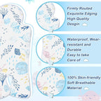 Pinkunn Gel Car Seat Baby Cooling Pad for Summer Breathable Stroller Cooler Pad Multifunctional Carseat Cooling Mat for Baby Child Dining Chair Safety Seat Stroller(Blue, White,Sea)