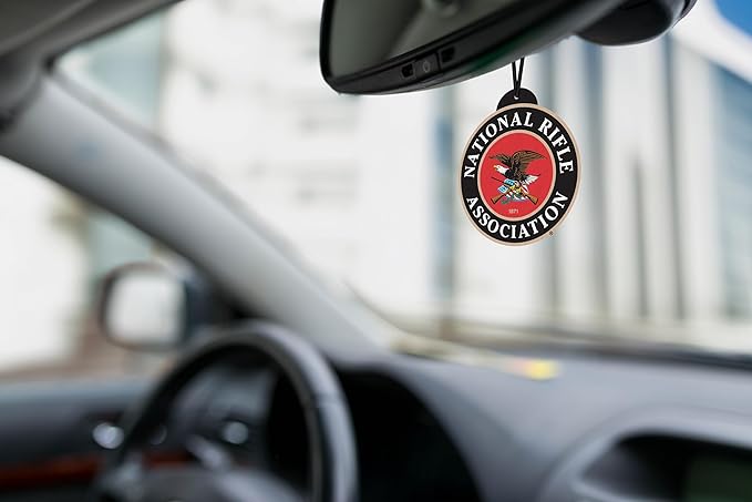 Elektroplate Officially Licensed National Rifle Association NRA (Classic Disk and Heritage Styles) Automotive Hanging Air Fresheners 3.6" for Vehicles | Artic Blast Scent 12-Pack