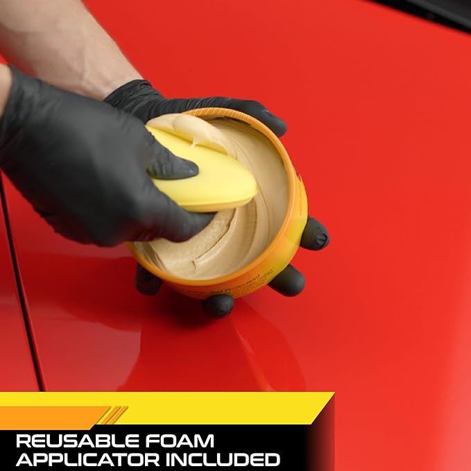 Formula 1 Carnauba Car Wax Paste - High-Gloss Shine - Polish for Car Detailing to Shine & Protect – Remove Haze and Paint Swirls w/ Micropolishing Agents – Car Cleaning Supplies (12 oz)