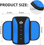NBTEPEM Bling Crown Car Center Console Armrest Cover, Leather Middle Console Cover Cushion with 2 Storage Bags, Car Armrest Storage Box Interior Accessories for Most Vehicles(Blue)