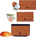 Car Air Freshener Wooden Visor Clip, Car Odor Eliminator Air Purifier with Scent Refills, Universal for Men Women, Vehicle Fragrance Diffuser for Car Truck SUV, 3 Pack (Amber Coconut Pine), Clip Included