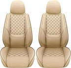 Full Coverage Leather Car Seat Covers Front Pair,Waterproof Seat Covers for Cars,SUVs Trucks, Car Seat Cushion,Car Seat Protector with 2 Seats