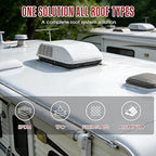 RV Roof Coating - Professional Flexible Waterproof Camper Roof Sealant Solar Reflective White Paint for Rubber EPDM TPO Fiberglass Aluminum Camper, Trailer, RV Repair (1 Gallon)
