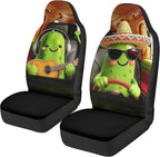 Cucumber Car Front Seat Covers 2 Pcs Funny Comfortable Car Seat Covers Front Seats Only Removable Automotive Accessories Universal Fit for Most Cars SUVs and Sedans