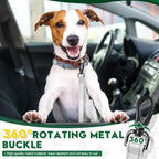 2 Piece Dog Car Seat Belt Harness Retractable Restraint for Car Headrest Adjustable Heavy Duty & Elastic & Durable Dog Car Seat Belt (Grey)