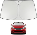 Proadsy 2026 Upgrade Windshield Sun Shade Custom Fit 2012-2018 Nissan Versa Foldable Front Sunshade Protector Sun Visor Blocks UV Rays Keep Car Cooler