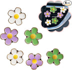6pcs Flowers Car Decor,Cute Car Air Freshener Vent Clips,White Green Purple Daisy Air Vent Clip Accessories for Women,3cm/2.7cm Refillable Daisy Decor Diffuser