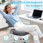 Seat Cushion, Lumbar Support Pillow with Adjustable Strap-Chair Cushions for Sciatica Pain Relief-with Washable Cover Memory Foam for Car, Travel and Wheelchair Gray/X-Large