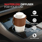 Airpure Auto Diffuser | Waterless Oil Diffuser and Car Air Freshener | Portable Essential Oil Diffuser for Car, Home and Office | Rechargeable Aromatherapy Diffuser for Fresh Air and Relaxation