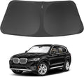 Windshield Sun Shade Compatible with 2018-2024 2025 2026 BMW X3 Accessories Foldable Sunshade Sun Blocker Protect Car from Sun Rays & Heat Damage