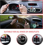 2pcs Car Air Fresheners Cartoon Cute Bear Pilot Automotive Air Outlet Propeller Car Diffuser Creative Car Perfume Decoration for Car Vent Clips with 8 Fragrant Tablets for Women Men (Bear + Hero)