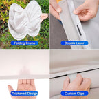 Car Glass Roof Sunshade Compatible with Volvo C40(Not for XC40) 2021-2023, One-Piece Sunroof Shade with Storage Bag, Foldable Sunshade Roof Cover, Heat Insulation, Sun Protection, No-Sagging