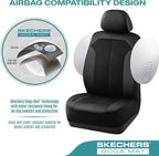 Skechers Car Seat Covers,GOGA Mat Oxford Cloth Seat Covers,Waterproof Car Seat Covers Front Seats,Automotive Universal Fit Seat Cover for Most Cars, Suvs, Trucks,Black