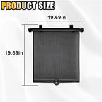 2PCS Car Window Shades for Baby, 20"×20" Retractable Car Shades for Side Window with Suction Cups, Blocks Heat & UV Rays Glare Protection, Baby Auto Accessories for Cars House Office Window (X-Large)