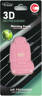 FH Group Air Freshener Vent Clips, Mini Car Seat Covers Design, (Morning Fresh Scent)-2PK