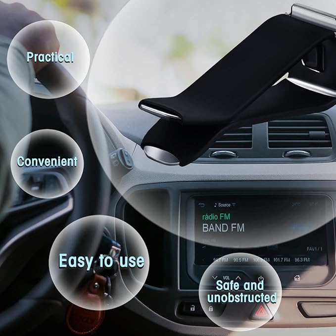 40 Pieces Square Head Car Air Vent Clips 12.66 mm Auto Air Conditioner Outlet Clips Air Freshener Clips for Car Air Vent Decoration (White, Black)
