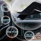 40 Pieces Square Head Car Air Vent Clips 12.66 mm Auto Air Conditioner Outlet Clips Air Freshener Clips for Car Air Vent Decoration (White, Black)