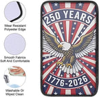 Dreaweet 250th Anniversary Car Center Console Cover Patriotic Eagle Flag Car Accessories Soft Scratch Proof Armrest Cover Center Console Cushion Pad Easy to Install