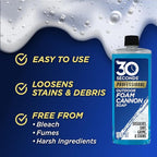 30 SECONDS Foam Cannon Soap – 16 fl. oz. Outdoor Cleaner for Siding, Decks, Driveways & More – Compatible with Most Foam Cannons for Pressure Washers & Garden Hose Sprayers