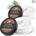 Leather Conditioner - 2 Pack, All-In-One Leather Care Treatment for Couch, Bag & Furniture Salve, Restores Softness & Shine, Safe for Purses, Shoes, Sofa, Boots, Car Interior, Family & Pet Safe