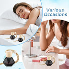24 Pcs Black Car Hanging Air Fresheners Empty Glass Diffuser Bottles Pendant Perfume Bottle For Essential Oil Fragrance Aromatherapy Auto Interior Ornaments Decor (Diamond-Black)