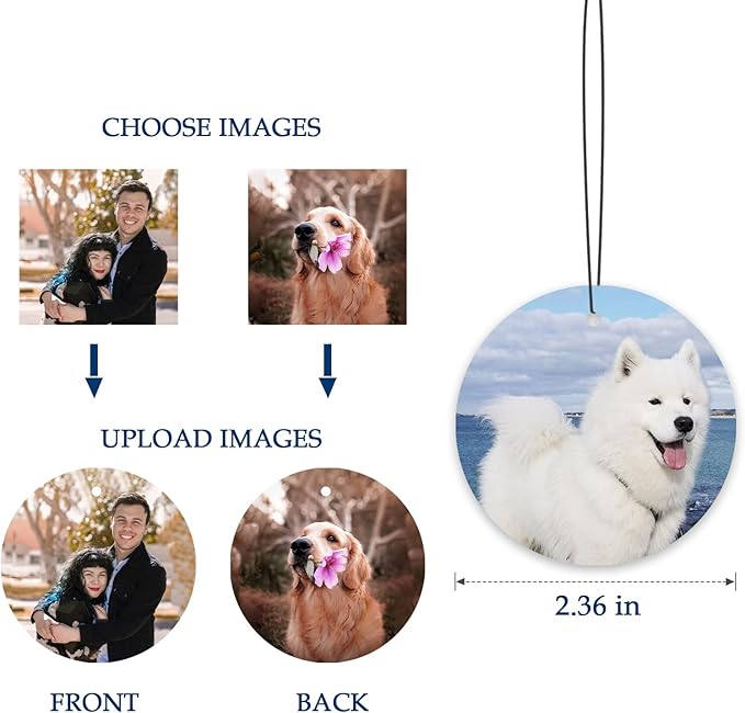 Custom Air Freshener for Car - Personalized Air Freshener for Car with Photo, Smell Air Fresheners with Picture for Hanging Ornaments (Unique Scented Gift)