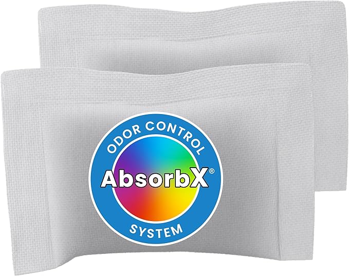 iTouchless 2-Pack AbsorbX Odor Filter Deodorizers, Absorbs Trash Odors, All Natural Activated Carbon, Biodegradable, for use with 8 Gallon and Larger Trash Cans with Odor Filter Compartment