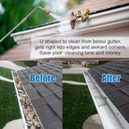Selkie 120inch Stainless Steel Pressure Washer Extension Wand Power Washer Lance with Spray Nozzle Tips,30°,90°Curved Rod, 1/4’’Quick Connect, Replacement for Anti-Leaked Ring 4000 PSI…