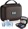 Insulin Cooler Travel Case with Temperature Display, TSA Approved Diabetic Cooling Bag for Insulin Pens and Supplies, Refrigerated Medicine Organizer with 2 Ice Packs