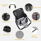 MOSISO Cat, Dog, Pet Carrier Airline Approved, Top-Expandable Soft Pets Carrier Bag for Small Medium Cats/Dogs Under 22 LB, Breathable Puppy Carrier for Car Travel Outdoors with Shoulder Strap, Grey