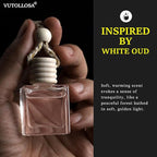 2-Pack Car Fresheners Long Lasting & Car Deodorizer - White Oud Hanging Car Air Freshener for Men and Women, Car Necessities & Scent Diffuser by VUTOLLOSA