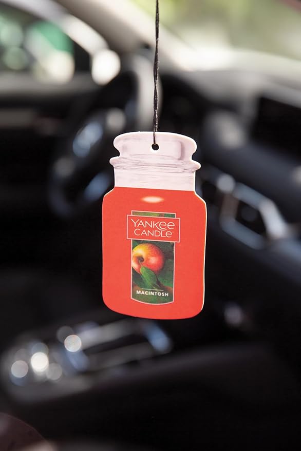 Yankee Candle Paper Car Jar, Macintosh (Pack of 3)