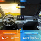 Windshield Sun Shade - Car Sun Shade Windshield, Reflector Sunshade Offers Ultimate Sun Protection for Hatchback, Truck, SUV, MPV