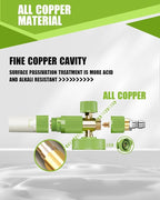 Foam Cannon for Pressure Washer, All Copper Material, Car Wash Foam Cannon with M22 and 1/4 Inch Quick Connector, 1L Bottle, Compatible With Most Pressure Washers (4200PSI)