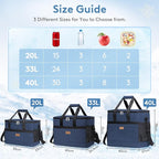 Lifewit Cooler Bag 30/50/60 Cans Collapsible and Insulated Large Lunch Bag Leakproof Soft Cooler Portable Tote for Camping/BBQ/Family Outdoor Activities