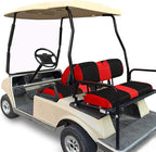 Golf Cart seat Covers for Club Car DS, Golf cart Washable Seat Cover Front with Back, Breathable Air Polyester Mesh Cloth, Cool in Summer and Warm in Winter