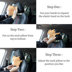 Sexysamba 2PCS Cuddly Chubby Corgi Car Neck Pillow, Cute Headrest Pillow for Car, Comfortable Soft Seat Pillow for Driving, Head Rest Cushion, Neck Pillow for Travelling and Home - Corgi