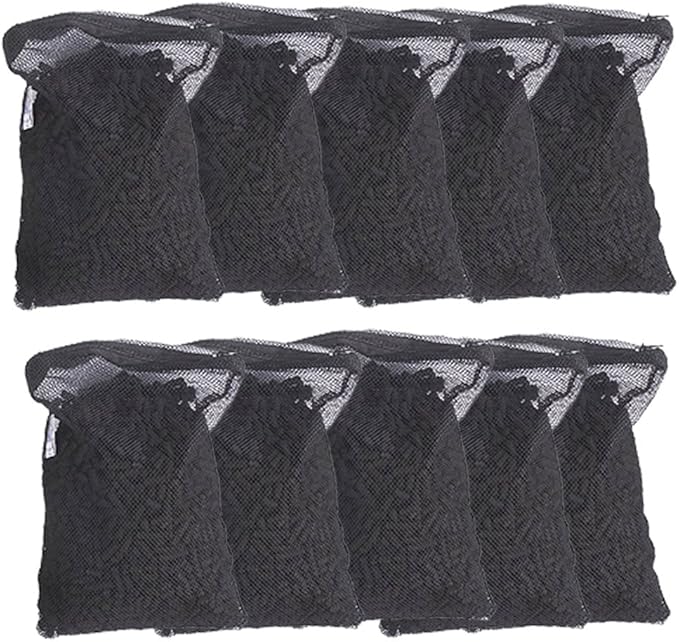 10 lbs Activated Carbon Charcoal Pellets in 10 Mesh Bags for Aquarium Fish Tank Koi Reef Filters