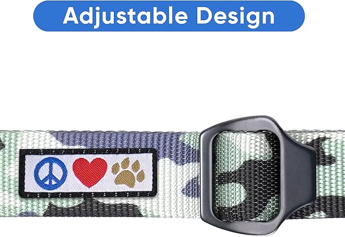 Pawtitas Dog Seat Belt | Pet Safety Seat Belt with Adjustable Strap for Small to Large Dogs | Exceeds Dog Safety Standards | Keep Your Dog Secure in The Car - Grey Camo Car Seat Belt for Dogs