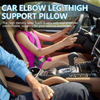 wuyaoyao 2PCS Car Door Armrest Pads, Soft Leather Elbow Pad Arm Rest for Car, Comfortable Car Knee Cushion, Automotive Elbow Leg Thigh Support Cushion Pillow, Interior Car Accessories (Black)