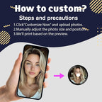Sonloka Personalized Car Air Freshener, Car Vent Decoration, Unlimited Creativity, Double Sided Printing Customized Car Diffuser with Picture. (L, 6 Pcs CD)