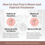 FREY Air Freshener Spray – Jasmine Rose & White Cedar | Natural Deodorizer & Odor Eliminator | Pack of 2
