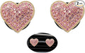 Pink Heart Air Vent Clips Car Air Freshener 2pcs Bling Rhinestone Girly Heart Car Decor for Women Car Interior Decorations