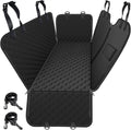Mancro Dog Hammock for Car, 2025 Upgraded 600D Heavy Duty Waterproof & Scratch-Resistant Dog Car Seat Cover, Back Seat Pet Cover for Dogs with Sedan, Trucks and SUVs, Standard, All Black