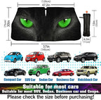 Socira Cat Eye Car Windshield Sunshade Umbrella Foldable Umbrella Sun Shade Cover Sunshade Front Window Cover Car Accessories Interior Blocks Uv Rays Keeps Cool (57" X 30")