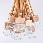 20 Pack Car Haning Perfume Bottle Refillable Car Air Freshener Diffuser Empty Aromatherapy Fragrance Essential Oil Diffuser Pendant Auto Home Ornaments Decors