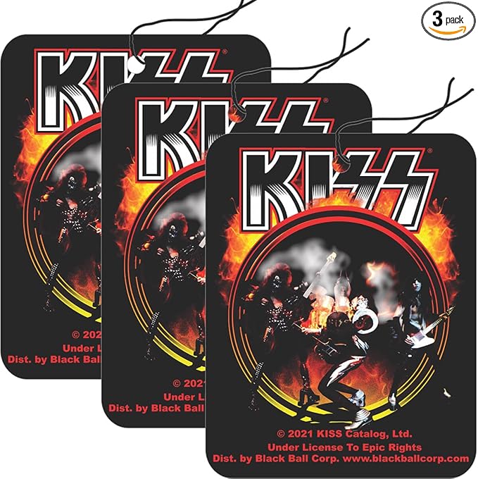 Kiss - Army Road Rage Air Freshener - Vanilla Scent - 3 Pack