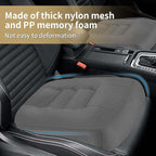 ESMING Car Booster Seat Cushion with Adjustable Height for Short Drivers, Tailbone Pain Relief, Breathable Mesh Memory Foam for Truck SUV Office Chair 15.7x15.7x4.7 Inches - Gray
