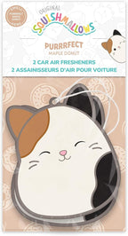 Studio Oh! x Squishmallow Cam Car Air Fresheners, Pack of 2 Scented Hanging Car Air Freshener, Maple, Cinnamon, Nutmeg, Tonka Bean Butter, and Vanilla Sugar - Purrrfect Maple Donut